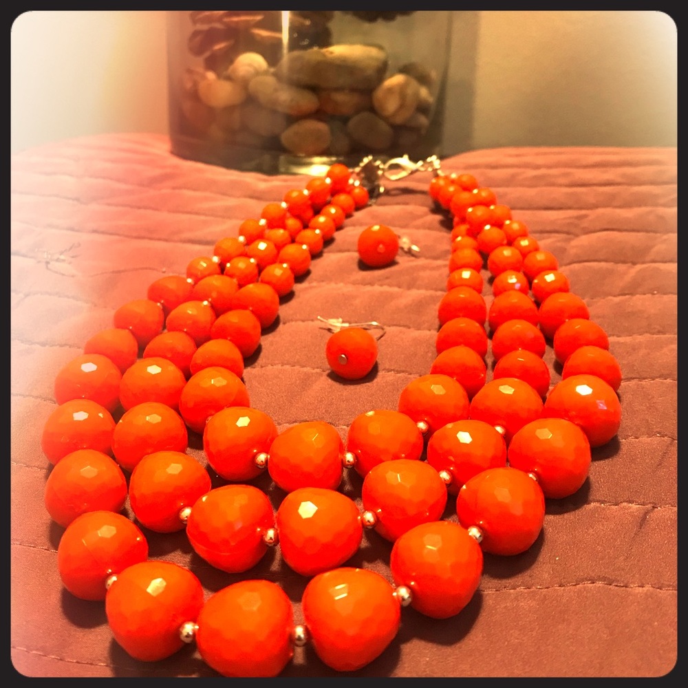 Necklace Set With Earrings